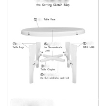 Table d’extérieur en plastique moule (YS99)